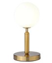 Ver imagem 1 de Luminária de Mesa Abajur Globo Dourado 32cm 1G9 PARIS LUZ