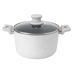 Caçarola 24cm Revestimento Cerâmico Antiaderente para Fogão a Gás, Vitrocerâmico, Eletroindução e El - 1