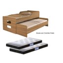 Ver imagem 1 de Bicama Bibox Elis c/ Auxiliar + 2 Colchões Probel D20 Cor: Amendoa