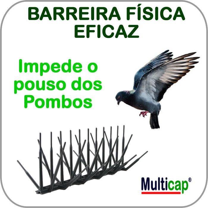 Espetos Anti Pombos Multicap Kit 10 metros Multicap Anti Pombos Policarbonato - 5