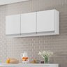 Armário Aéreo de Cozinha 3 Portas 120cm Andréia Branco - Ajl Móveis - 2