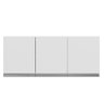 Armário Aéreo de Cozinha 3 Portas 120cm Andréia Branco - Ajl Móveis - 3