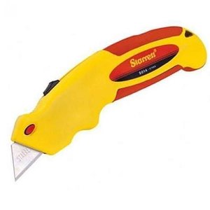 Estilete Retrátil com 5 Lâminas Aluminio Starrett