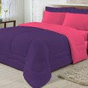 Ver imagem 6 de Edredom Dupla Face 100% Algodão Malha Queen Gran Moratta 01 Peça - Pink- Roxo