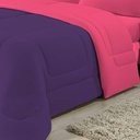 Ver imagem 2 de Edredom Dupla Face 100% Algodão Malha Queen Gran Moratta 01 Peça - Pink- Roxo