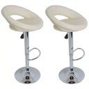 Ver imagem 1 de Kit 02 Banquetas Alta Estofada para Cozinha Lux Bege - Lyam Decor