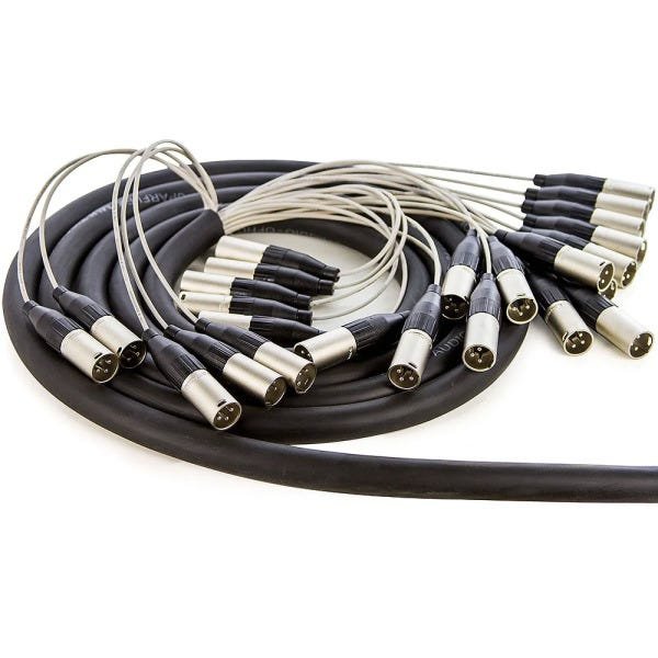 Multicabos com Conectores XLR 24 Vias - Amphenol 30 METROS - 2