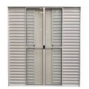 Ver imagem 2 de Porta de Alumínio de Correr 6 Folhas com Trinco Abertura Central 210x150cm Branco Allo Esquadrias