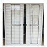 Porta de Alumínio de Correr 6 Folhas com Trinco Abertura Central 210x150cm Branco Allo Esquadrias - 2