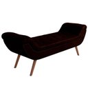Ver imagem 1 de Puff Recamier Decorativo com Tachas 160cm Santorini Couríssimo Marrom