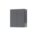 Ver imagem 1 de Armário de Cozinha e Lavanderia com 2 Portas Duplo Aéreo Módulo Suspenso Itália Grafite EJ Mó