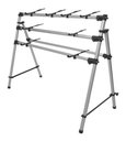 Ver imagem 2 de Rack Mesa de Apoio P/ 3 Teclados Musical Arranjador & Sintetizador Altura Regulavel P/ Tocar Sentado