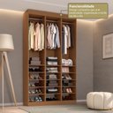 Ver imagem 4 de Guarda-Roupa 3 Módulos Roupeiro Closet Sapateira sem Porta Porta Versatille