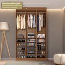 Ver imagem 5 de Guarda-Roupa 3 Módulos Roupeiro Closet Sapateira sem Porta Porta Versatille