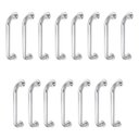 Ver imagem 1 de Alça de Apoio Kit 15 Unidades Barra Inox 30cm Criança Idoso Deficiente Gestante Suporte Banheiro Seg