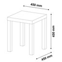 Ver imagem 6 de Mesa Quadrada de Apoio Lateral e de Cabeceira Up Carvalho | Off White