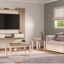 Ver imagem 5 de Mesa Quadrada de Apoio Lateral e de Cabeceira Up Carvalho | Off White