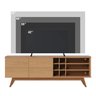 Rack Noronha 180cm P/tv até 75 Polegadas 2 Portas C/detalhe Chanfrado e Pés em Madeira Maciça - 2
