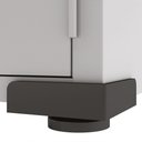Ver imagem 3 de Armário Aço Escritório Fechadura 3 Prateleiras Preto