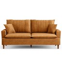 Ver imagem 6 de Sofá 3 Lugares 200cm Living Pés de Madeira Veras D05 Sintético Whisky - Mpozenato