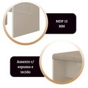 Ver imagem 4 de Banqueta Ouro Cor:off White