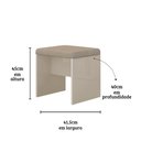Ver imagem 3 de Banqueta Ouro Cor:off White