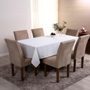 Ver imagem 2 de Toalha de Mesa Basic Lisa Oxford Decoração 3,00m X 1,40m para 10 Lugares Palha 100% Poliéster