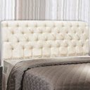 Ver imagem 1 de Cabeceira Paris Cama Box Solteiro 90 Cm Velvet Acetinado Off-white 2622 D'rossi