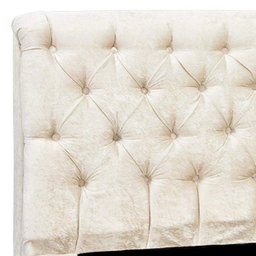 Cabeceira Paris Cama Box Solteiro 90 Cm Velvet Acetinado Off-white 2622 D'rossi - 4