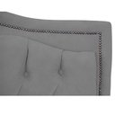 Ver imagem 5 de Cabeceira King Size Estofada para Cama Box Maitê Veludo Cor Cinza Claro
