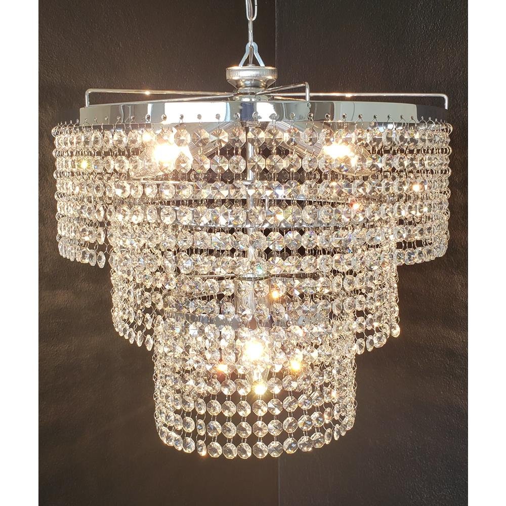 Lustre Pendente de Cristal Legítimo K9 40x70 AC58 | MadeiraMadeira