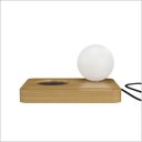 Ver imagem 1 de Luminária Apus de Mesa 14cm X 18cm C/globo de Vidro e Porta Copos Ofertamo Madeira Natural