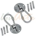 Ver imagem 5 de Gancho Armador Aço Inox 304 Suporta 500 KG (Par 2 unidades)