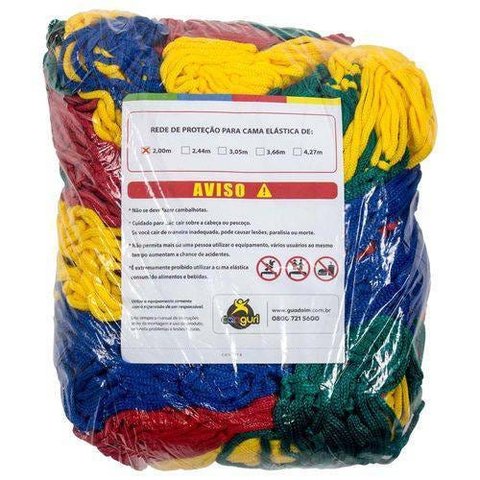 Rede de Proteção Colorida para Cama Elástica de 2,00 m