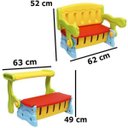 Ver imagem 3 de Mesinha Infantil 3x1 - Mesa, Banquinho e Baú de Brinquedos