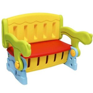 Mesinha Infantil 3x1 - Mesa, Banquinho e Baú de Brinquedos