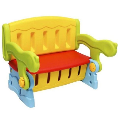 Mesinha Infantil 3x1 - Mesa, Banquinho e Baú de Brinquedos