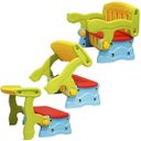 Ver imagem 4 de Mesinha Infantil 3x1 - Mesa, Banquinho e Baú de Brinquedos