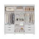 Ver imagem 2 de Guarda Roupa Panan Cecilia 6 Portas com Pés 100% MDF - Branco