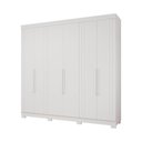 Ver imagem 1 de Guarda Roupa Panan Cecilia 6 Portas com Pés 100% MDF - Branco