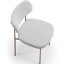 Ver imagem 3 de Kit 04 Cadeiras Decorativa Estofada para Sala de Jantar Melina Base Arena L02 Bouclê Cinza - Lyam de