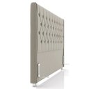 Ver imagem 7 de Cabeceira Cama Box Casal King 195cm Florenza P02 Veludo Bege - Mpozenato