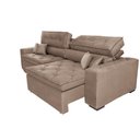 Ver imagem 7 de Sofá Retrátil e Reclinável 3.12M com Molas Cama Inbox Estilo Suede Velusoft Castor