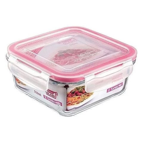 Pote de Vidro Quadrado 550ML Sanremo SR75