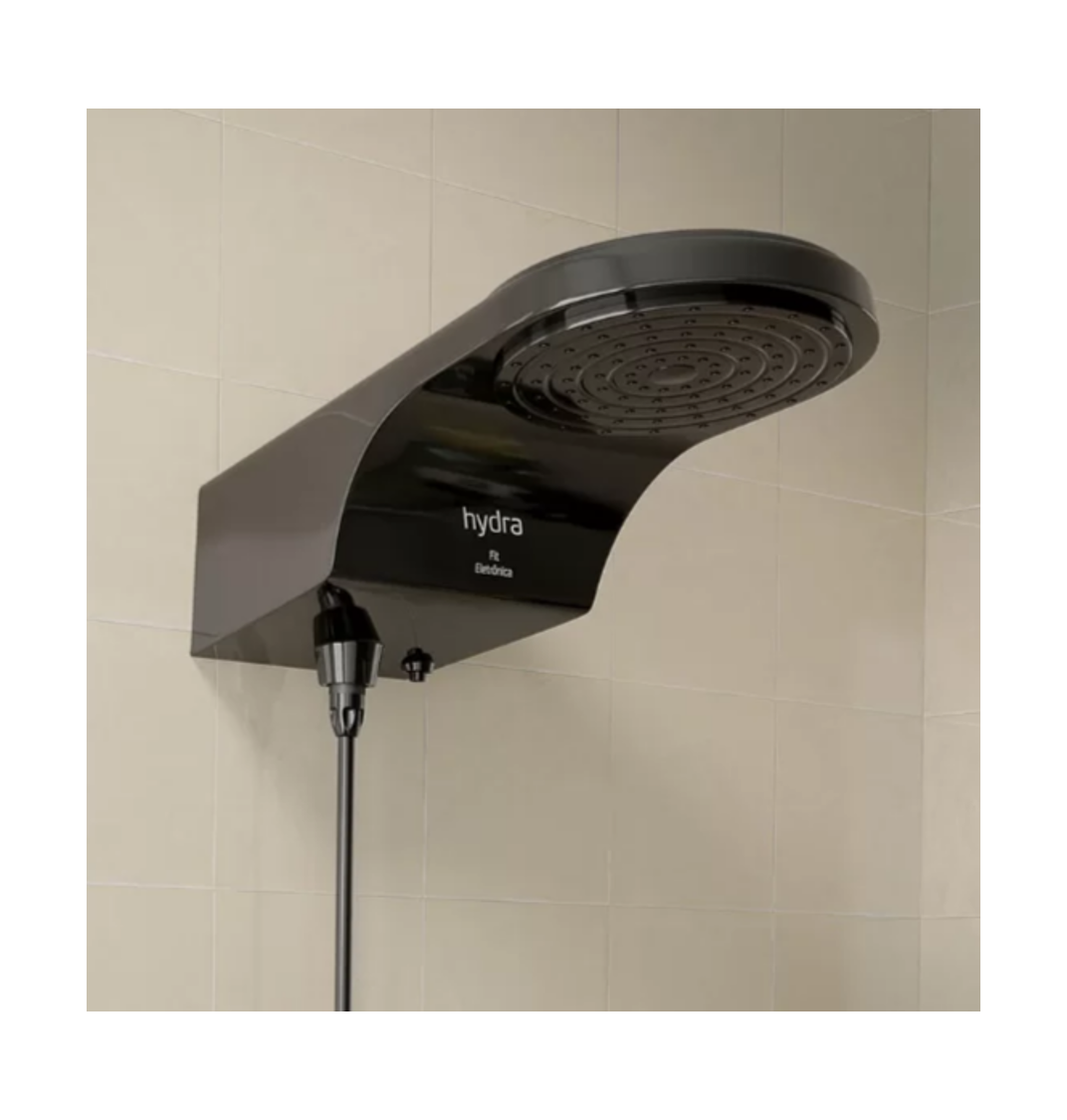 Chuveiro Ducha Hydra Eletrônico Quente Fit Preto 220v 6800w:127/5500w - 4