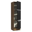Ver imagem 7 de Paneleiro Armário de Cozinha 60 cm 3 Portas Rustic/Preto Glamy Madesa
