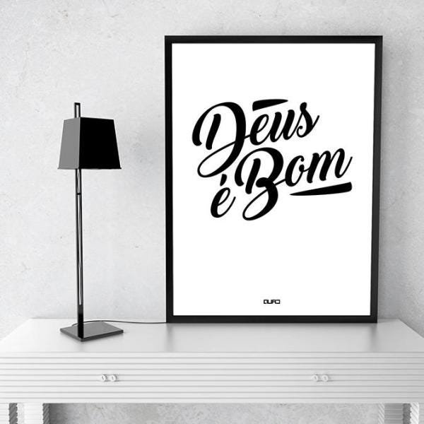 Quadro Deus é bom - 1