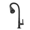 Torneira Gourmet Cozinha Bancada Tubo Flexível 2 Jatos Preta - 4