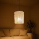 Ver imagem 1 de Luminaria Pendente Leblon Corda Sisal Natural Aconchegante
