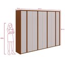 Ver imagem 4 de Guarda-roupa Casal 100% Mdf 8 Portas Easy Glow Frassino/off White